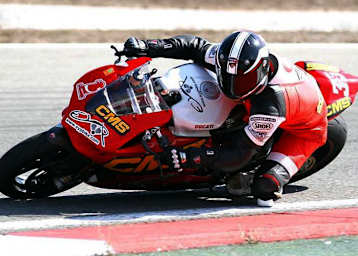 Tolga Uprak mit seiner Ducati 1198R