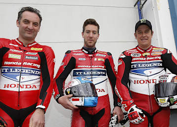 Michael Rutter, Simon Andrews, John McGuinness (v.l.n.r.)