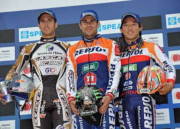 Adam Raga, Toni Bou und Takahisa Fujinami (v.l.)