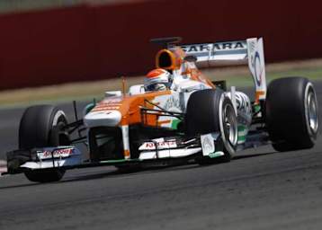 Adrian Sutil zeigte, was er und sein Auto können