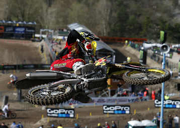 Clément Desalle flog am Podest vorbei