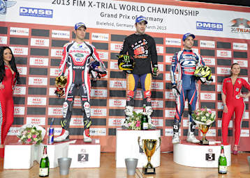 Die Top-3 der Welt: Raga, Bou, Fajardo (v.l.)