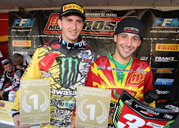 Die beiden französischen Motocross-Meister 2012