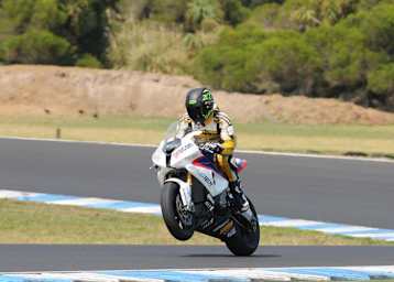 Glen Allerton mit seiner BMW S1000 RR
