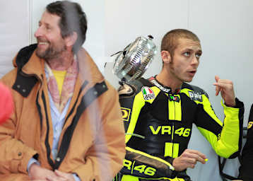 Grazianio und Valentino Rossi im Jahr 2010