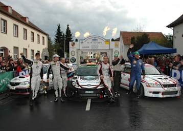 Ziel der Hessen-Rallye in Schlitz