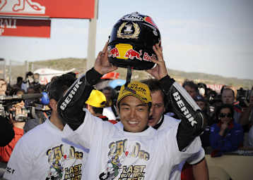 Hiroshi Aoyama am Ziel seiner Träume