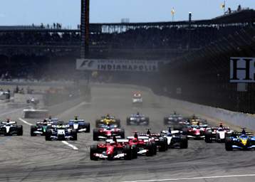 Das war einmal: Formel-1-Renner auf der Strecke von Indianapolis