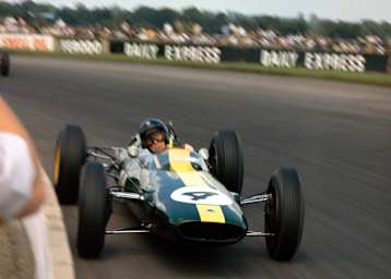 Jim Clark in Silverstone 1963