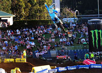 Philipp Klakow in Führung beim Supercross in Australien