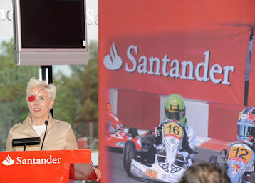 María de Villota, einer der Santander-Nachwuchs-Experten