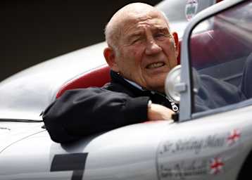 Stirling Moss glänzt auch im Alter – in Silber