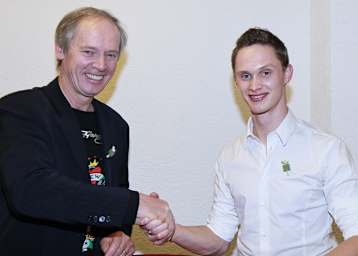 MZ-Teammanager Peter Rubatto (li.) und Bernd Hiemer