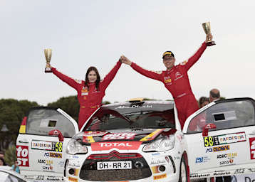 Vorsicht zahlt sich aus: Christian Riedemann und seine belgische Beifahrerin Lara Vanneste fuhren die Bestzeit im Citroën-Markenpokal