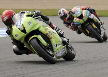 Robbin Harms in Donington: noch vor Broc Parkes