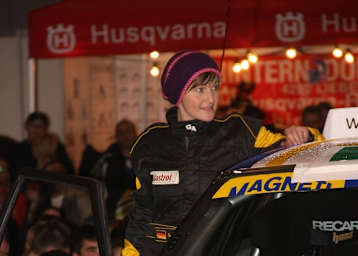 Ina Schaarschmidt 2013 bei der Jänner Rallye
