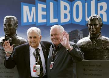 Sir Jack Brabham und Alan Jones