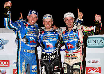Im GP 2013: Zagar, Kasprzak und Iversen (v.l.)