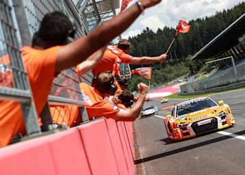 Siegerwagen am Red Bull Ring: Der Audi R8 LMS von Florian Stoll und Laurens Vanthoor