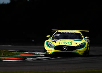 Auffälliges Design: Der gelb-grüne Mercedes-AMG GT3 von HTP