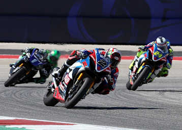 Joshua Herrin (2), Toni Elias (24) und Cameron Beaubier (1)