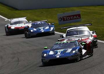 Die beiden Ford GT und die Porsche 911 RSR dominierten die 6h von Spa-Francorchamps in der GTE-Klasse