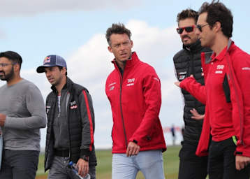 André Lotterer (Mitte) wird in Sebring keinen Track-Walk machen können