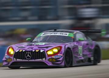 Aggressive Optik beim Mercedes-AMG GT3 aus der IMSA-Serie