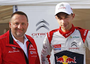 Citroen-Sportchef Yves Matton (li.) und Stephane Lefebvre