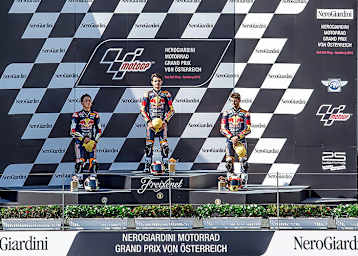 Ayumu Sasaki, Aleix Viu, Marc Garcia (vlnr.)