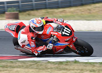 Sébastien Gimbert auf der neuen Honda Fireblade 2