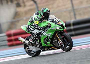 Seriensieger SRC Kawasaki (Randy de Puniet) geht von der Pole-Position in den Bol d'Or