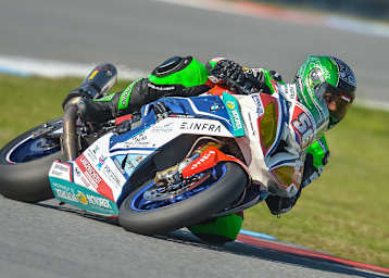 Horst Saiger bei seiner Premiere auf der BMW S1000RR vom Team GERT56