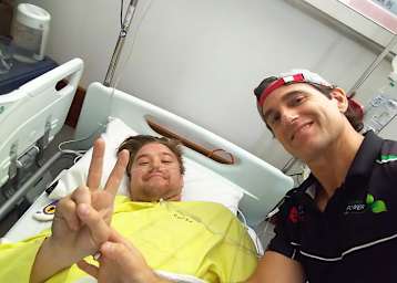 Unglücksrabe Erno Kostamo mit Dan Kruger (re.)