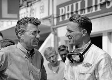 Carroll Shelby (li.) mit Dan Gurney in Le Mans 1964