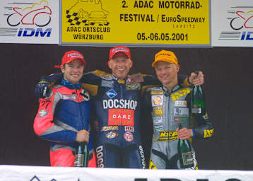 Das 250er-Podium 2001