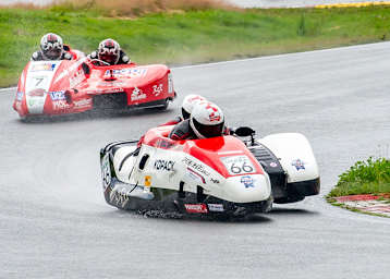 Roscher/Burkard (66) im Regenrennen von Schleiz