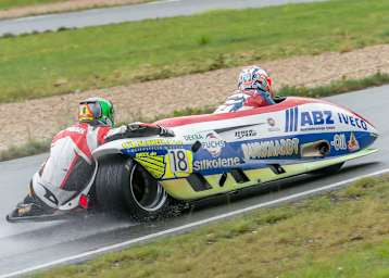 Pascal Pfaucht und Michael Prudlik beim Schleizer Regenrennen