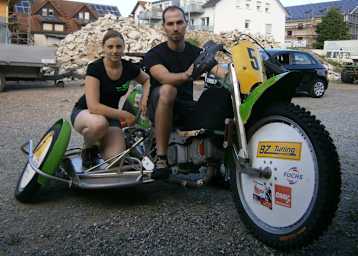 Lydia Neuendorf fährt in Berghaupten mit Achim San Millan