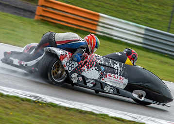 Uwe Gürck in Assen mit Jeroen Schmitz auf der ARS 1 BMW