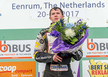 James Shanes stand in Eenrum erstmals ganz oben auf dem Treppchen bei einem Langbahn-GP