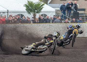 Zwei Jungspunde in der Langbahn-WM: James Shanes (93) und Romano Hummel (84)