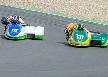 Zimmermann/Prudlik (33) überrunden hier de Haas/Segers (21)