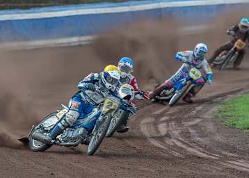 DM-Solo in Scheeßel: Jörg Tebbe vor Andrew Appleton (GB), Stephan Katt und Richard Hall (GB) 