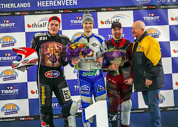 Konstantin Kolenkin (2.v.l.) gewann vor Jimmy Olsén (l.) und Matti Isoaho, rechts Roelof Thijs