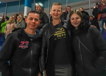 Arjen Portijk zusammen mit Frau Patricia und Tochter  Bridget