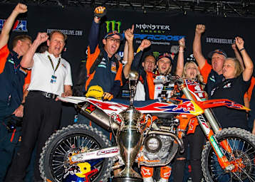 2019 nach dem Gewinn der Supercross-WM in Las Vegas