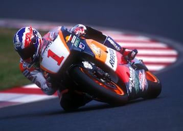Repsol-Honda-Pilot Mick Doohan 1996