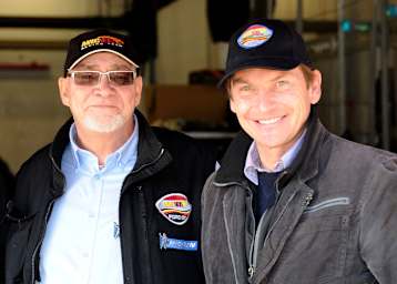 Marc van der Straten und Didier de Radigues bei den Tests für die Saison 2010