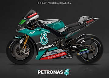 Die Yamaha M1 im Petronas-Look